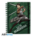 Attack On Titan Levi Spiralbunden Anteckningsbok