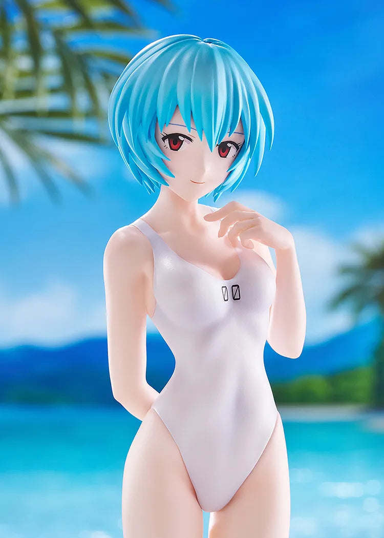 Rebuild Of Evangelion Rei Ayanami Figur i One Piece-stil i L-storlek från Beach Queens-serien