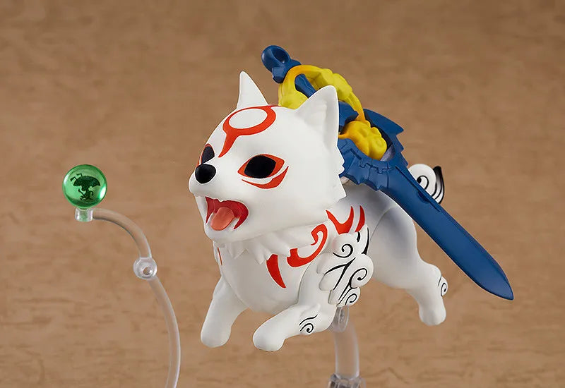 Okami Amaterasu DX Nendoroid - Omtryck med tillbehör från spelet