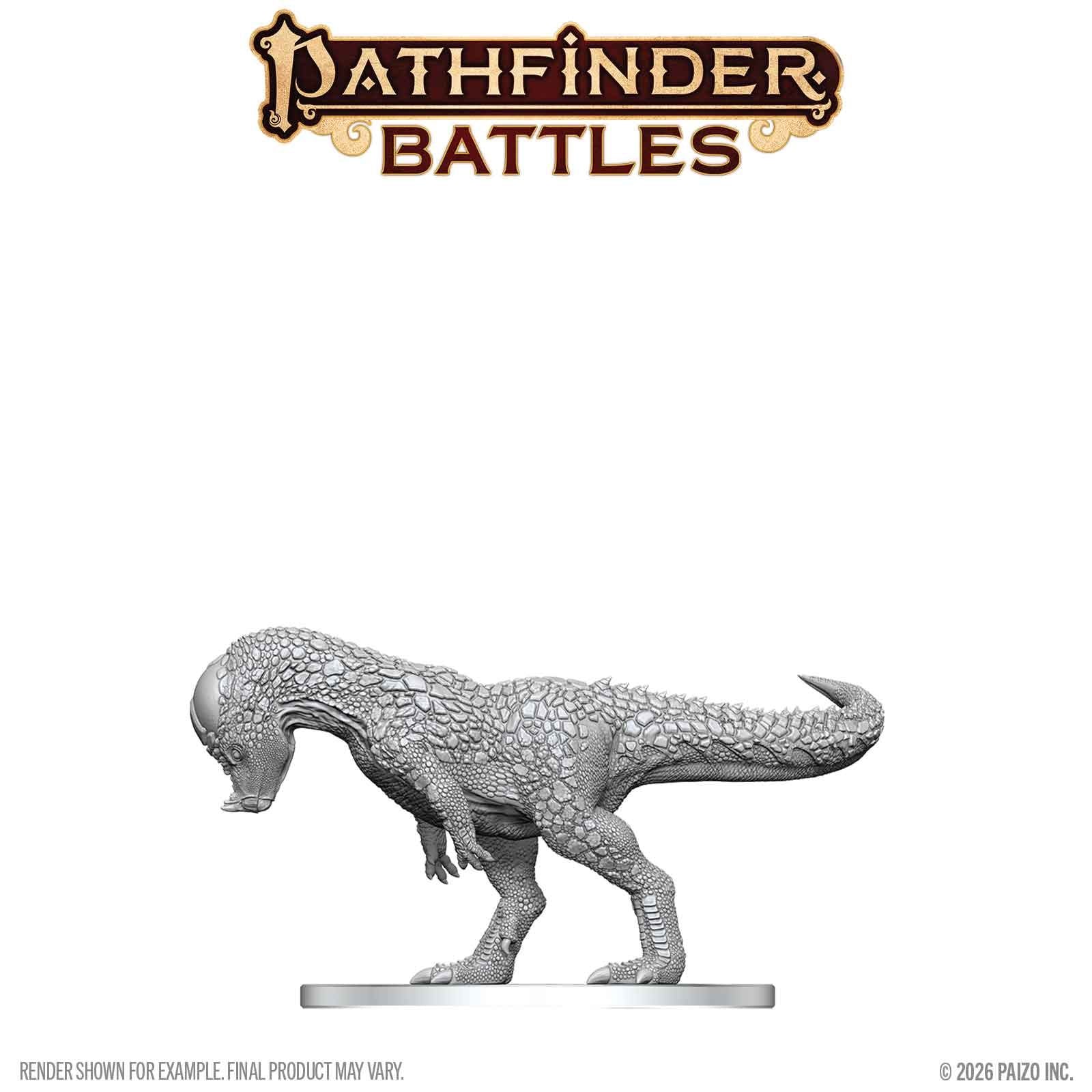 Pathfinder Battles Deep Cuts Pachycephalosaurus samlarfigur