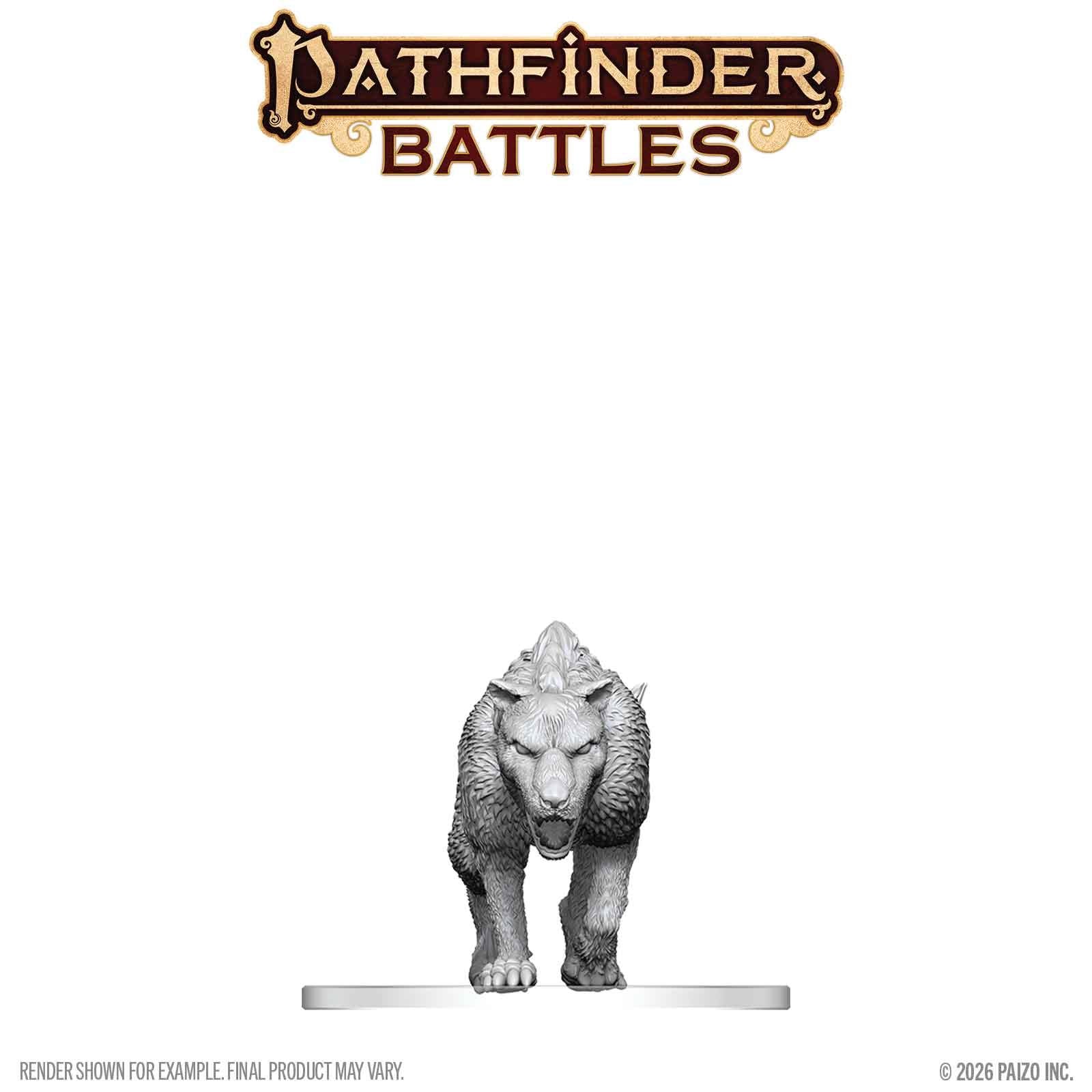 Pathfinder Battles Deep Cuts Hyaenodon - Spelfigur för Bordsspel och Samling