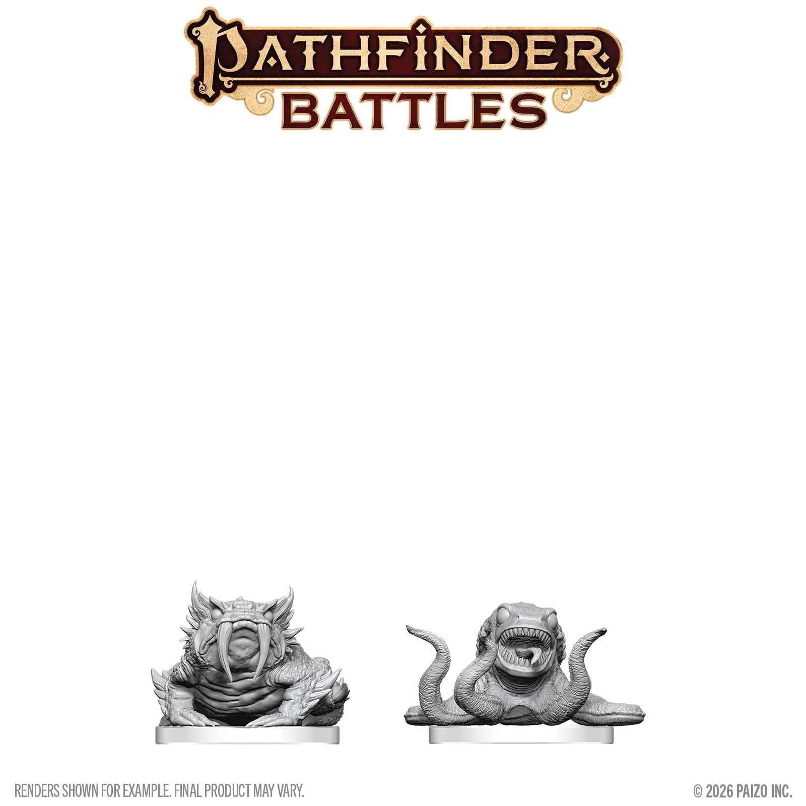 Pathfinder Battles Deep Cuts Bogwid & Slurk Samlarfigur