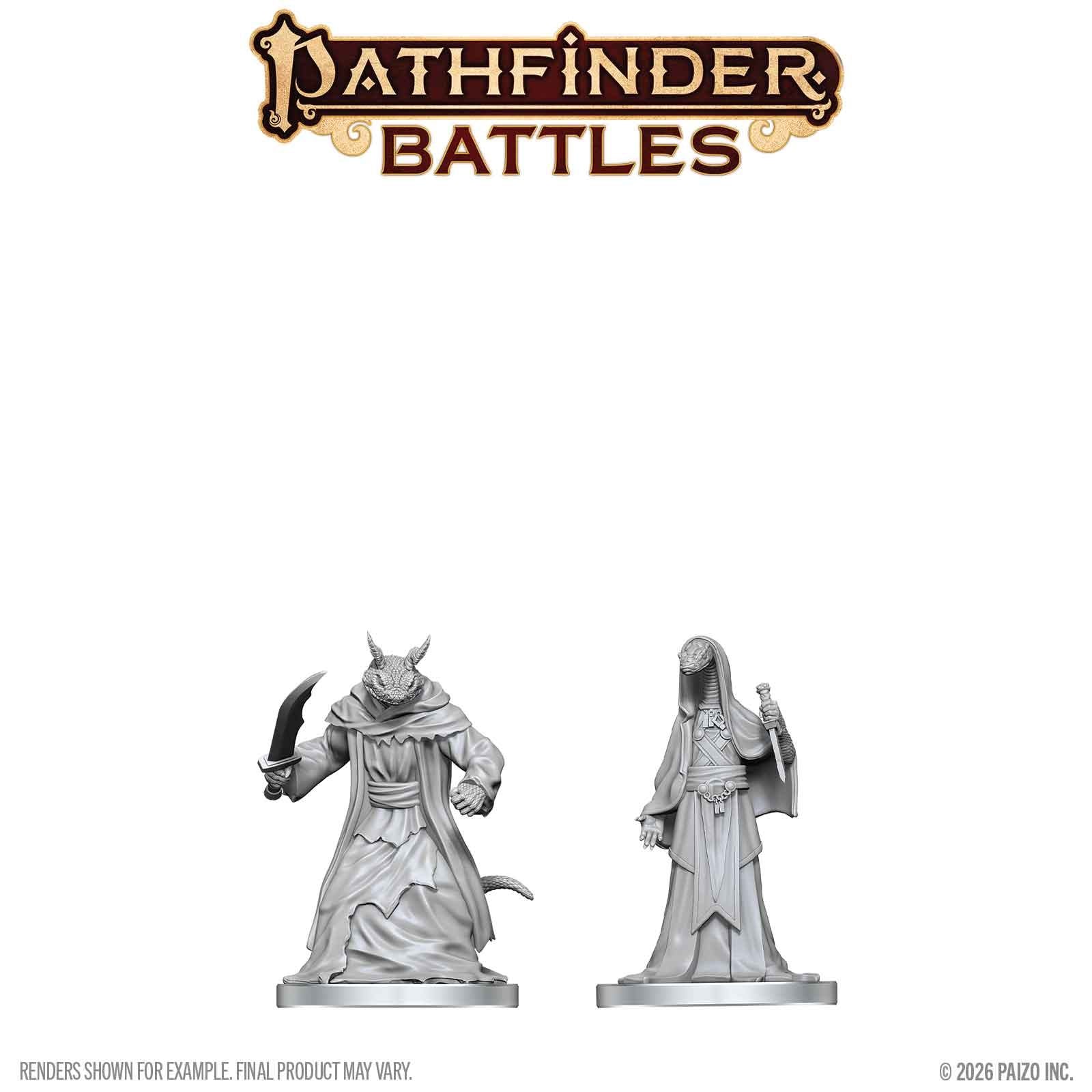Pathfinder Battles Deep Cuts Zyss & Aapoph Serpentfolk Figurset