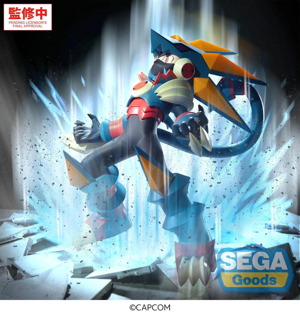 Mega Man Gregar Beast Luminasta-figur i PVC, cirka 16 x 17 cm