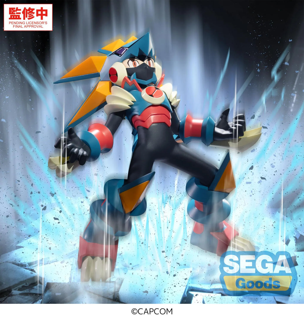 Mega Man Gregar Beast Luminasta-figur i PVC, cirka 16 x 17 cm