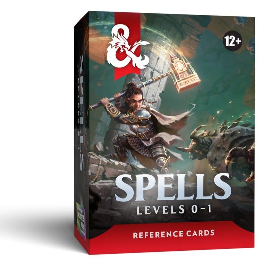 Dungeons & Dragons Referenskort Besvärjelser (nivå 0-1) Svenska