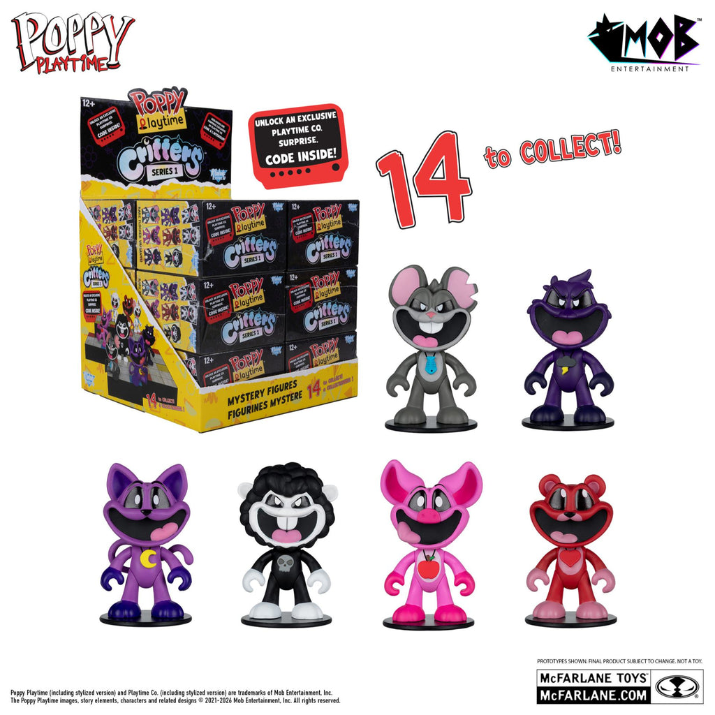 Poppy Playtime Blind Box Wave 1 Display med 12 boxar