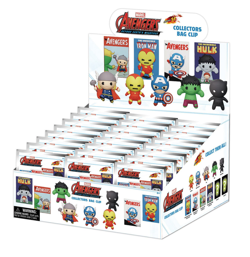 Avengers 60th Comic Covers Bag Clip Blind Box Display (24)
