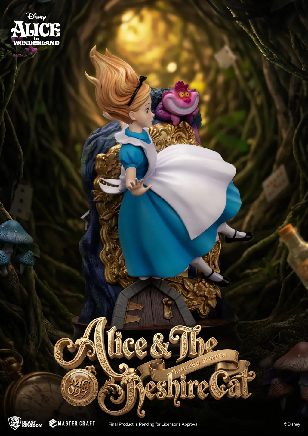 Alice in Wonderland & The Cheshire Cat Master Craft figur