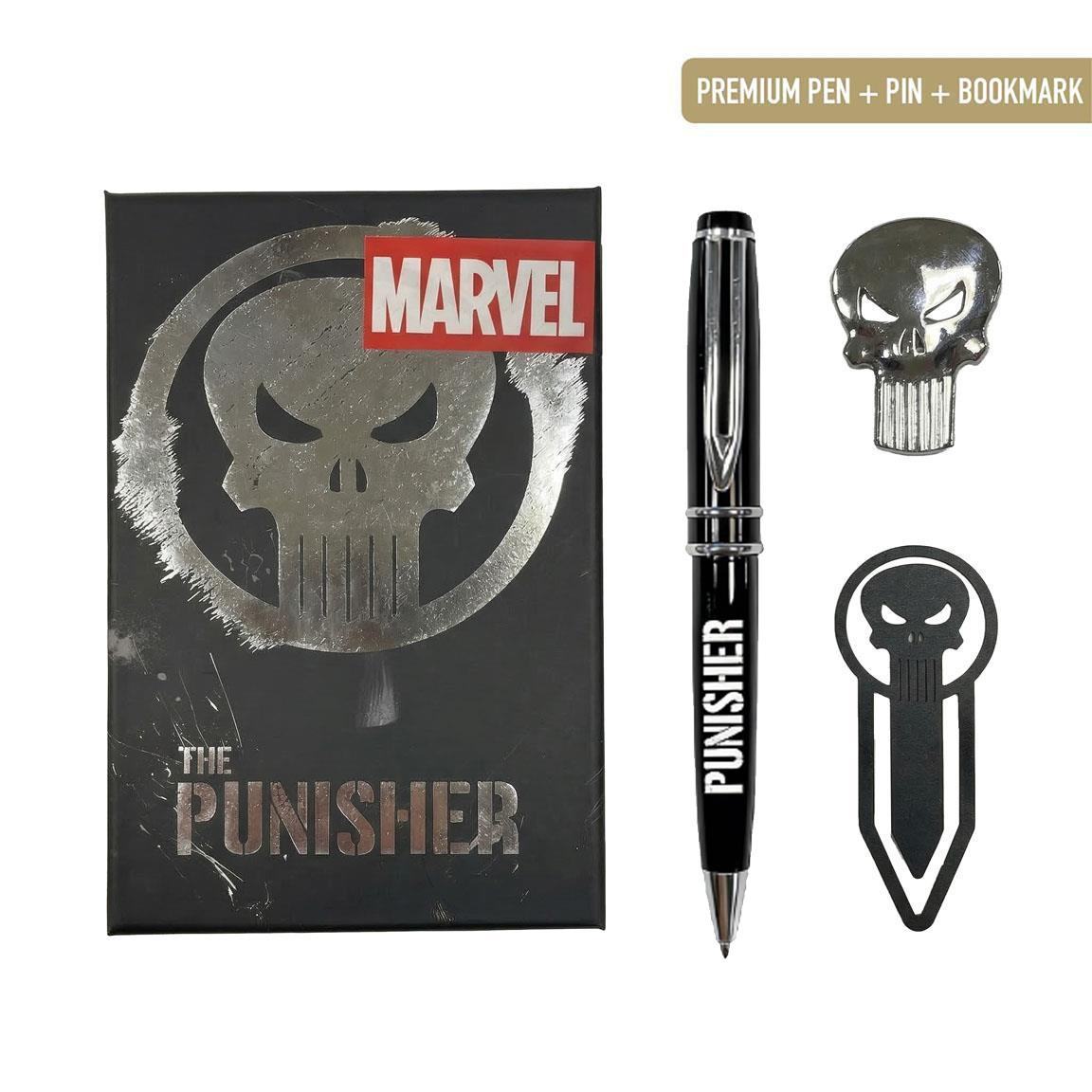Punisher penn- och bokmärkeset presentset