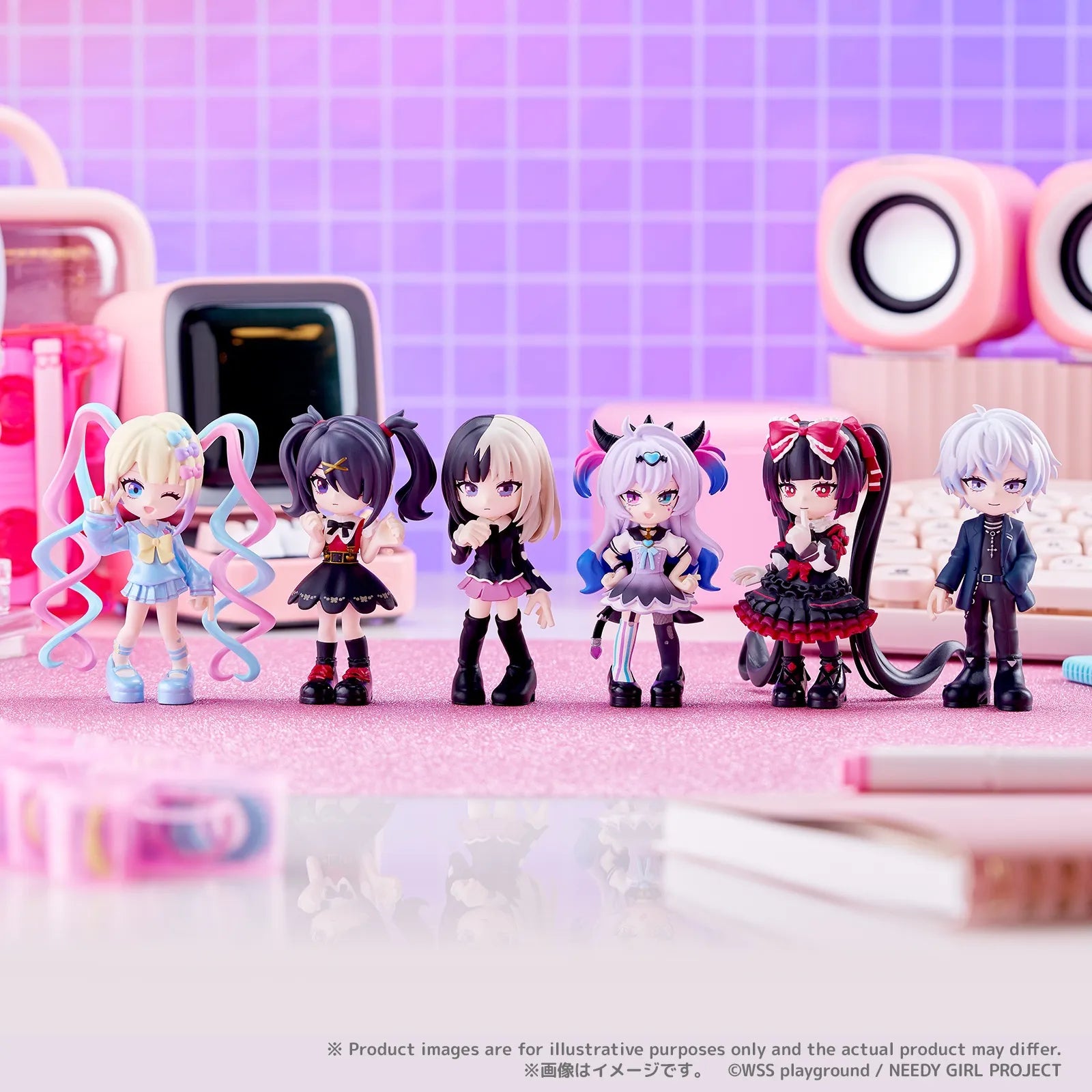 Needy Girl Overdose PalVerse minifigurset (6)