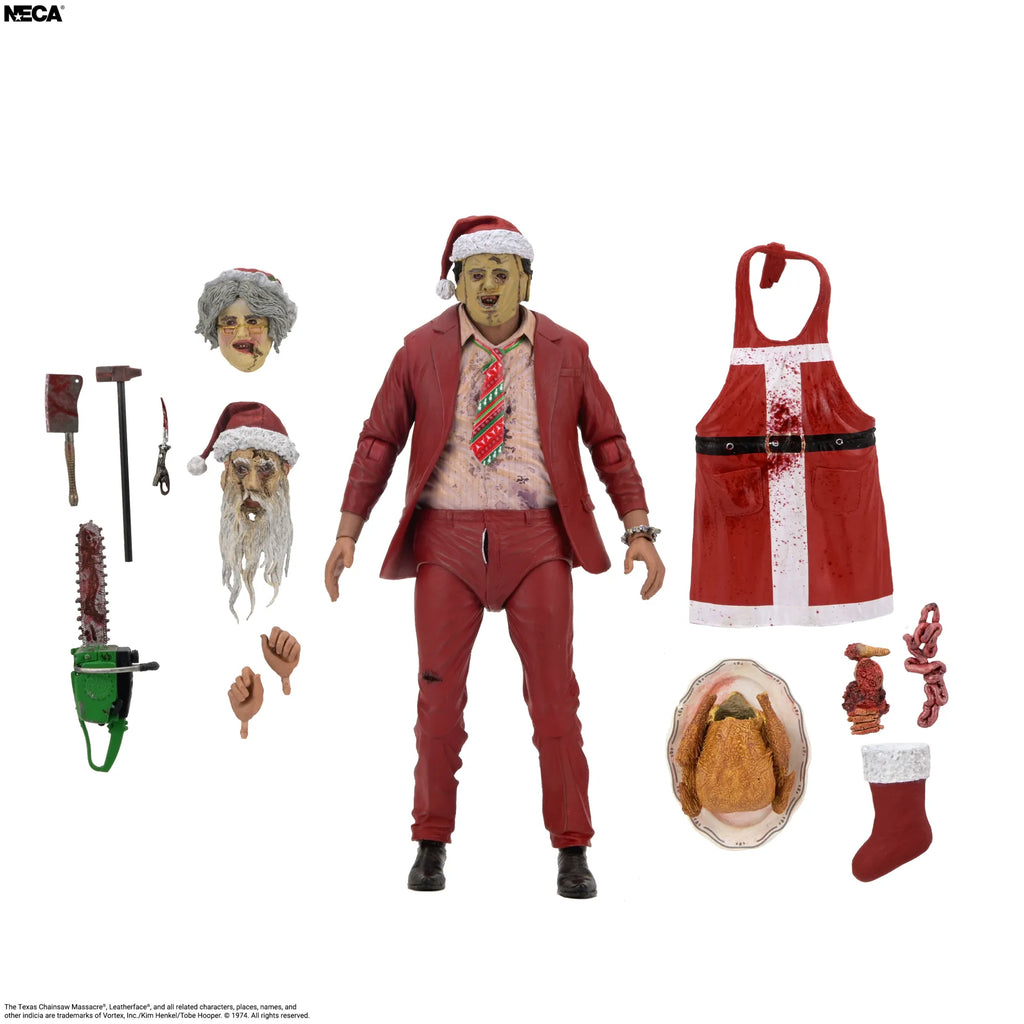 Texas Chainsaw Massacre Santa Leatherface Ultimate Actionfigur