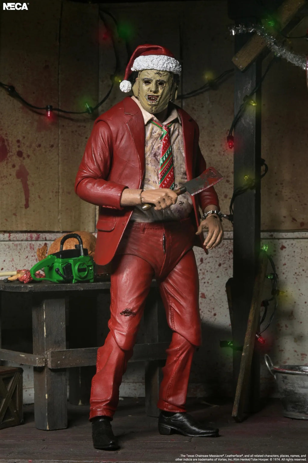 Texas Chainsaw Massacre Santa Leatherface Ultimate Actionfigur