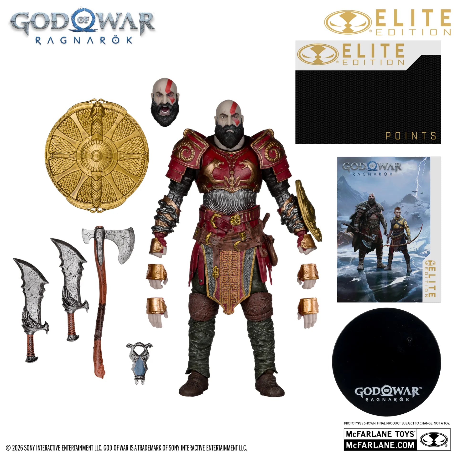 McFarlane Elite Edition 7 tum God of War Kratos Ares Armor Figur