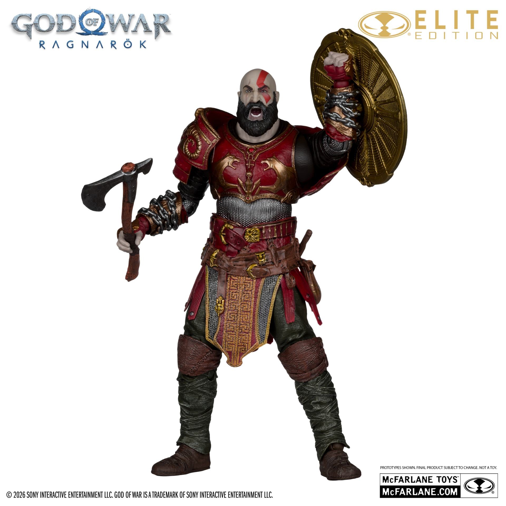 McFarlane Elite Edition 7 tum God of War Kratos Ares Armor Figur