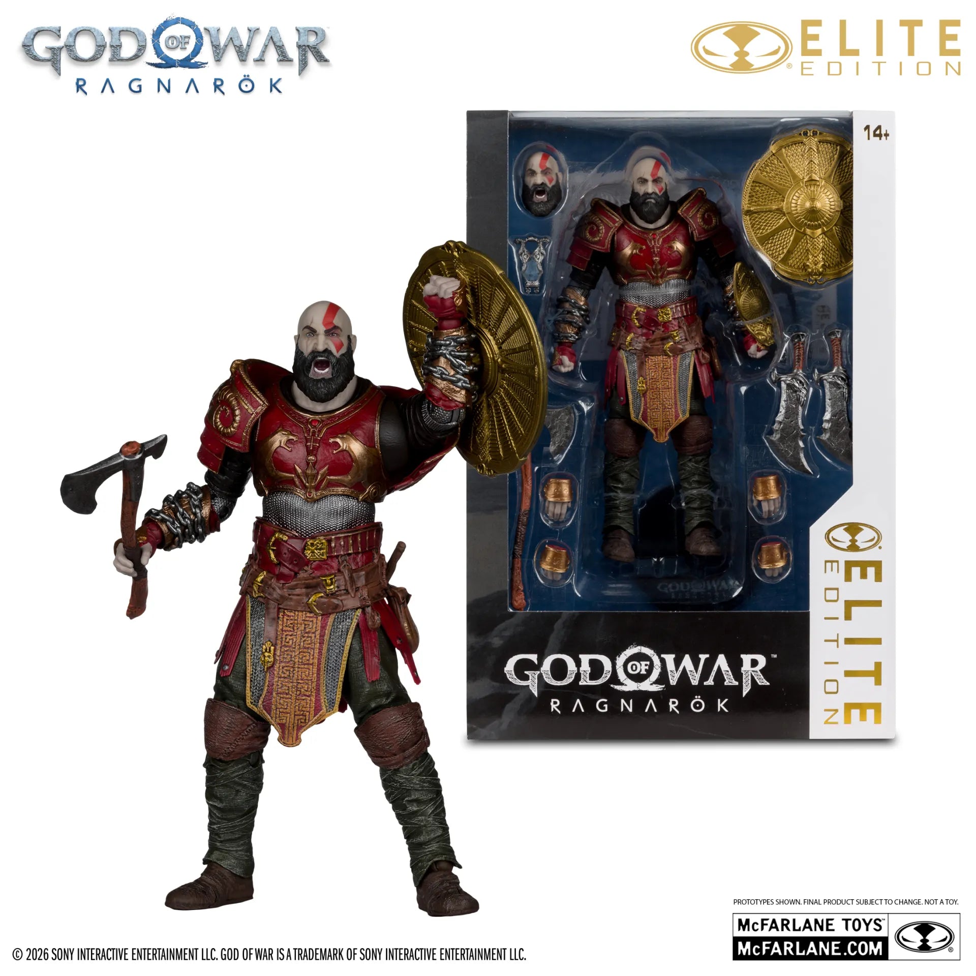McFarlane Elite Edition 7 tum God of War Kratos Ares Armor Figur