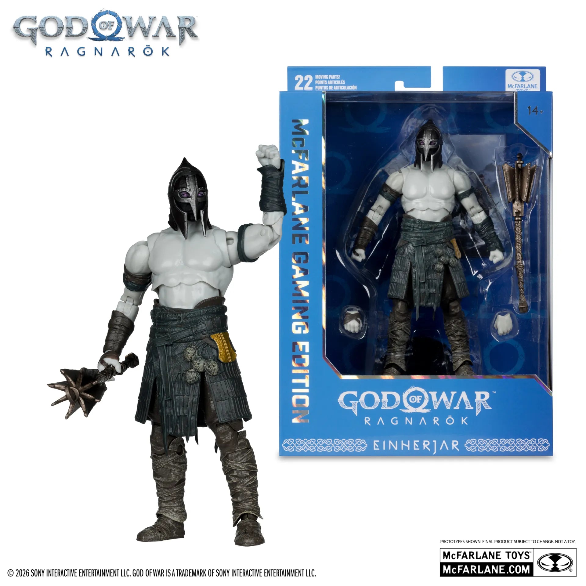 McFarlane Gaming Edition 7 tum God of War Ragnarök WV1 Einherjar figur