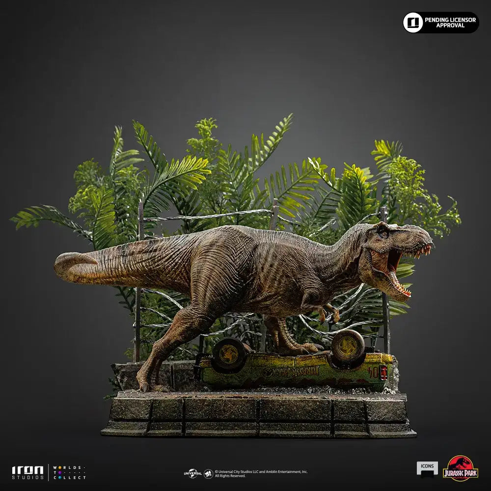 JURASSIC PARK ICONS T-REX BREAKOUT SET A STATUE - bild 10