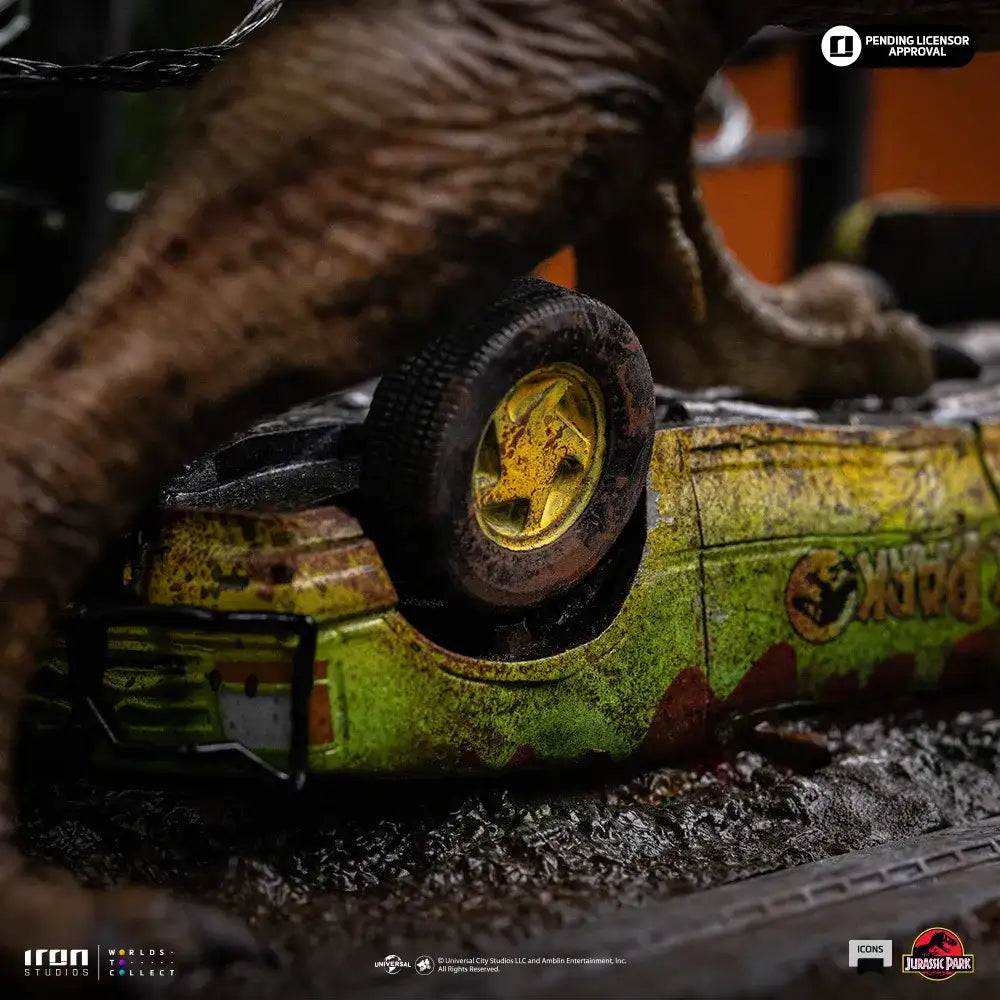 JURASSIC PARK ICONS T-REX BREAKOUT SET A STATUE - bild 9