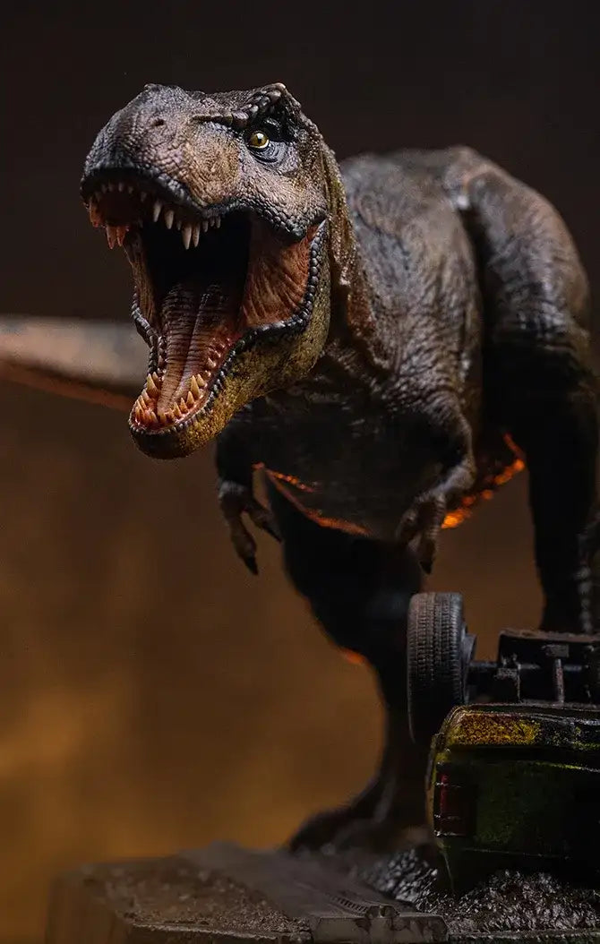 JURASSIC PARK ICONS T-REX BREAKOUT SET A STATUE - bild 8