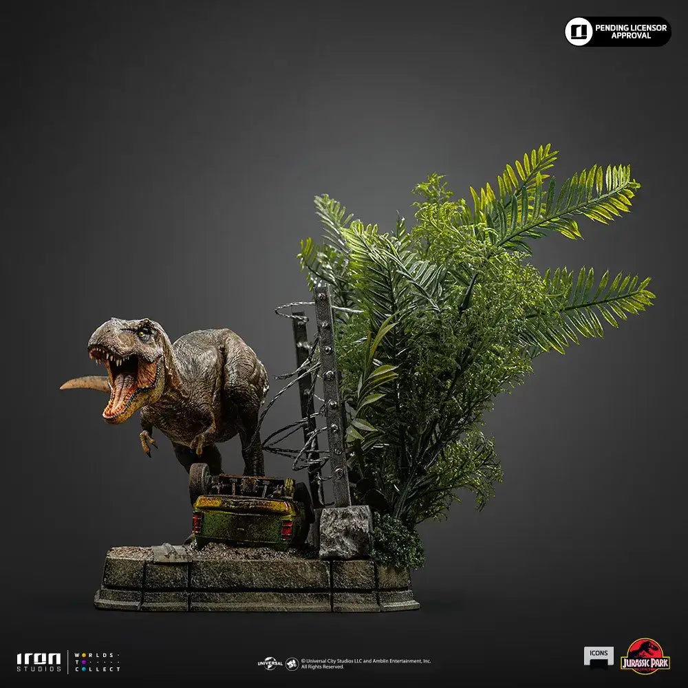 JURASSIC PARK ICONS T-REX BREAKOUT SET A STATUE - bild 2