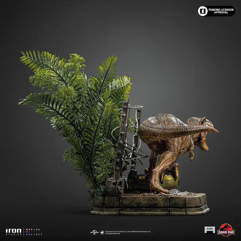 JURASSIC PARK ICONS T-REX BREAKOUT SET A STATUE - bild 4