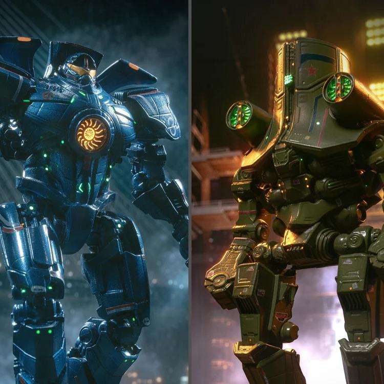 PACIFIC RIM GIPSY DANGER & CHERNO ALPHA DEFOSTYLE FIGURE DX TWIN PACK - bild 1