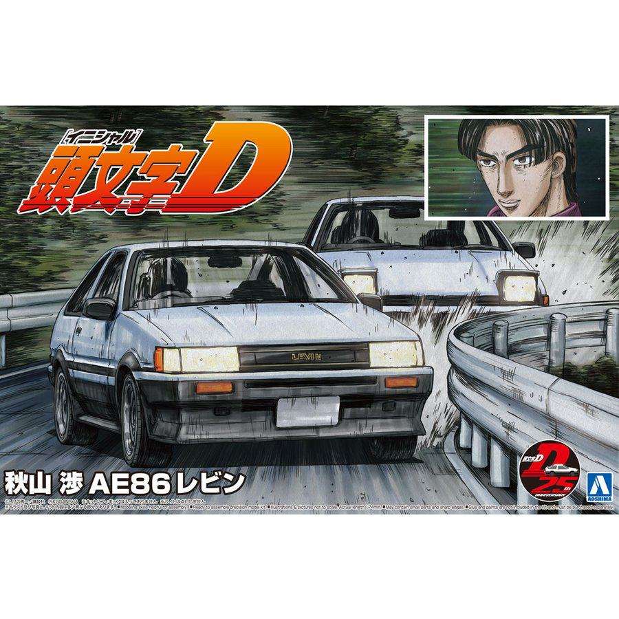 INITIAL-D AKIYAMA WATARU AE86 LEVIN TOYOTA MK 1/24