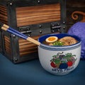 ONE PIECE DEVIL FRUITS RAMEN BOWL WITH CHOPSTICKS