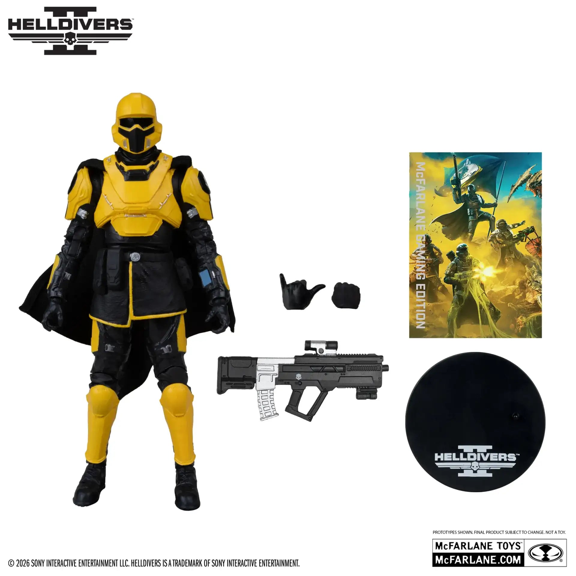 MCFARLANE GAMING EDITION 7INCH HELLDIVERS 2 TR-40 GOLD EAGLE ACTION FIGURE 4
