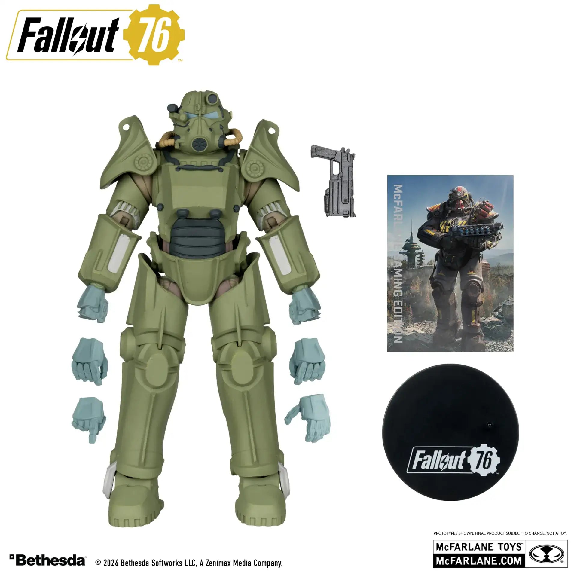 MCFARLANE GAMING EDITION 7INCH FALLOUT 76 T-45 MILITARY ARMOR ACTION FIGURE 5