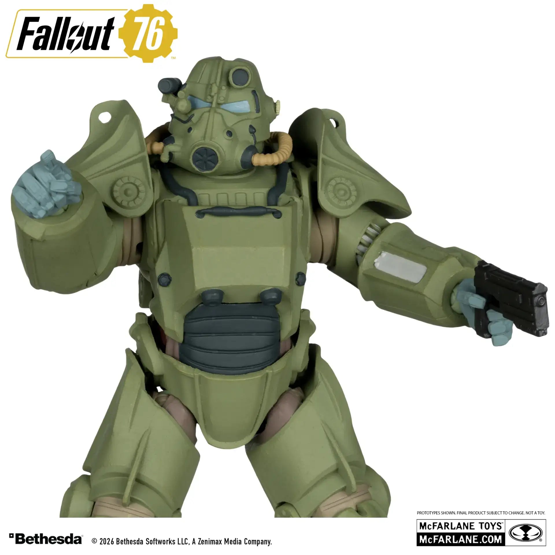 MCFARLANE GAMING EDITION 7INCH FALLOUT 76 T-45 MILITARY ARMOR ACTION FIGURE 4