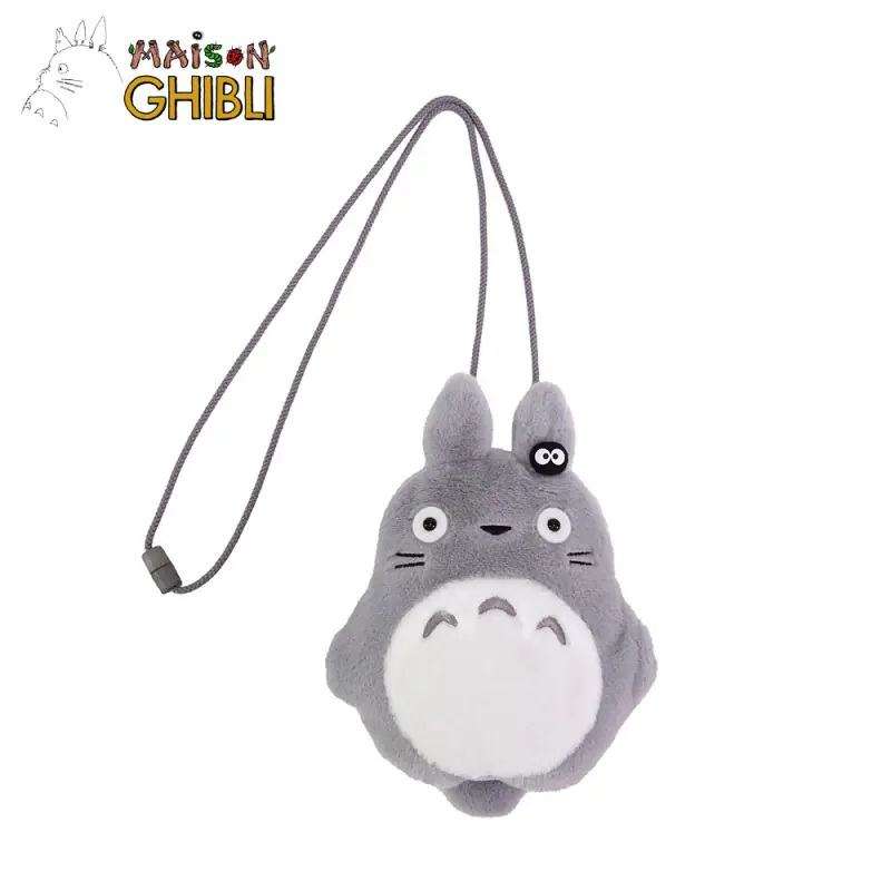 MY NEIGHBOR TOTORO BIG GREY TOTORO PLUSH POUCH WITH STRINGS
