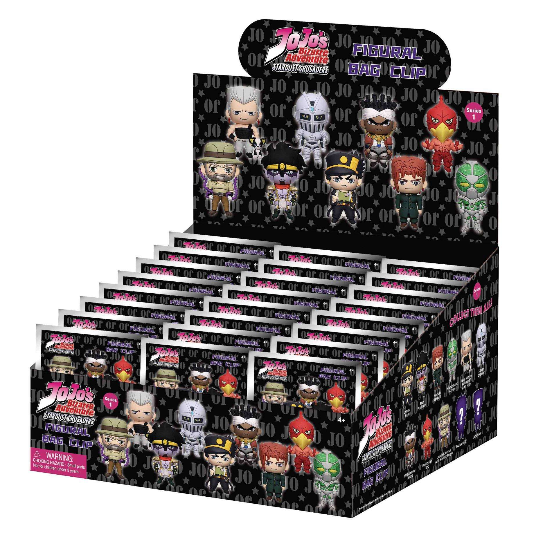 JOJO'S BIZARRE ADVENTURE BAG CLIP BLIND BOX DISPLAY (24)