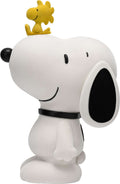 SNOOPY & WOODSTOCK FLOCKED FIGURAL BANK