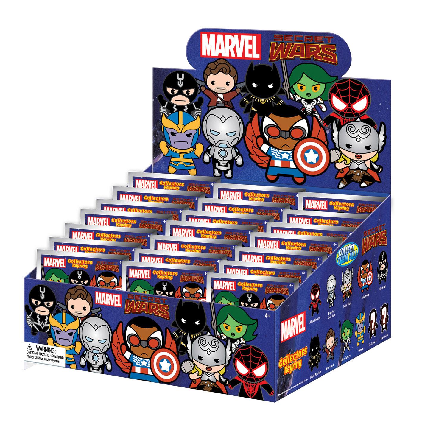 MARVEL SECRET WARS BAG CLIP BLIND BOX DISPLAY (24)