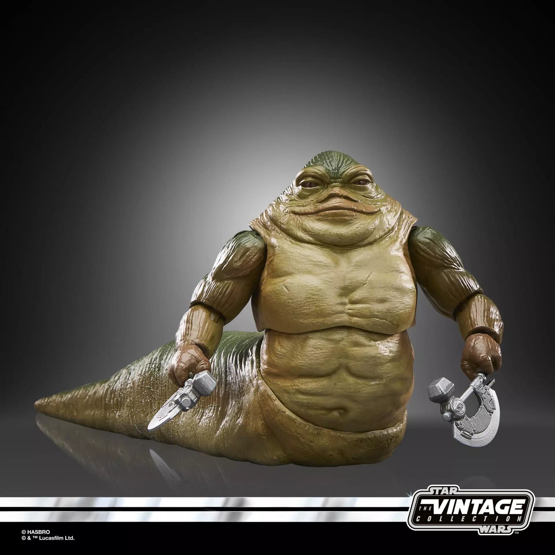 STAR WARS VINTAGE THE MANDALORIAN AND GROGU ROTTA THE HUTT ACTION FIGURE