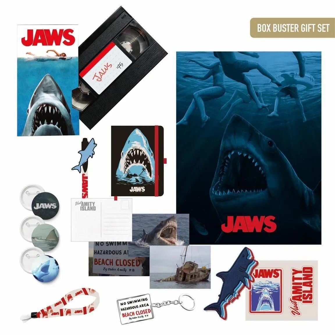 JAWS VHS RETRO' BOX BUSTER GIFT SET LIMITED EDITION