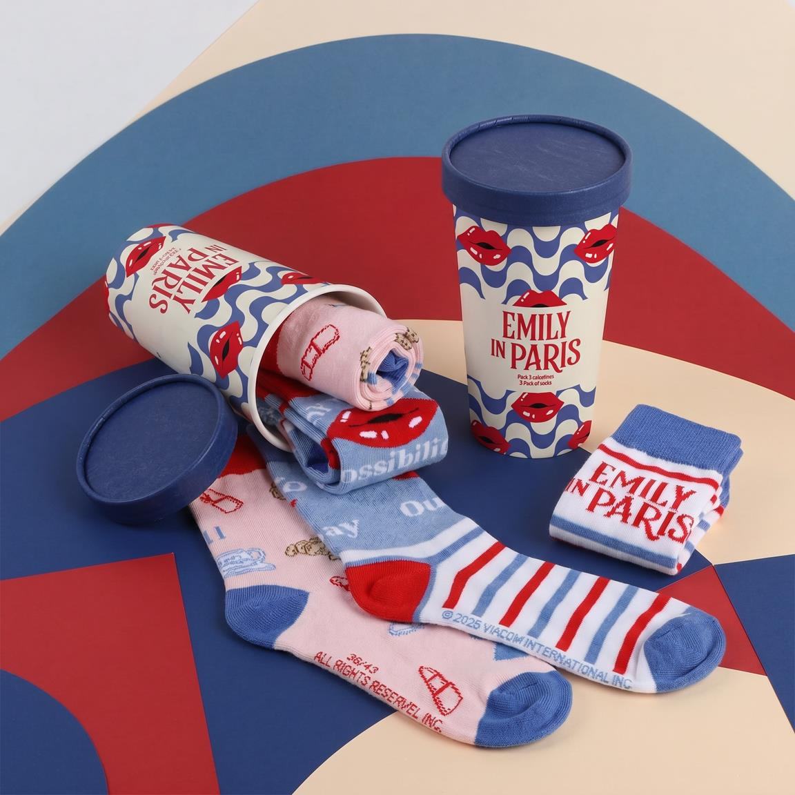 EMILY IN PARIS SOCKS GIFT SET PACK (3)