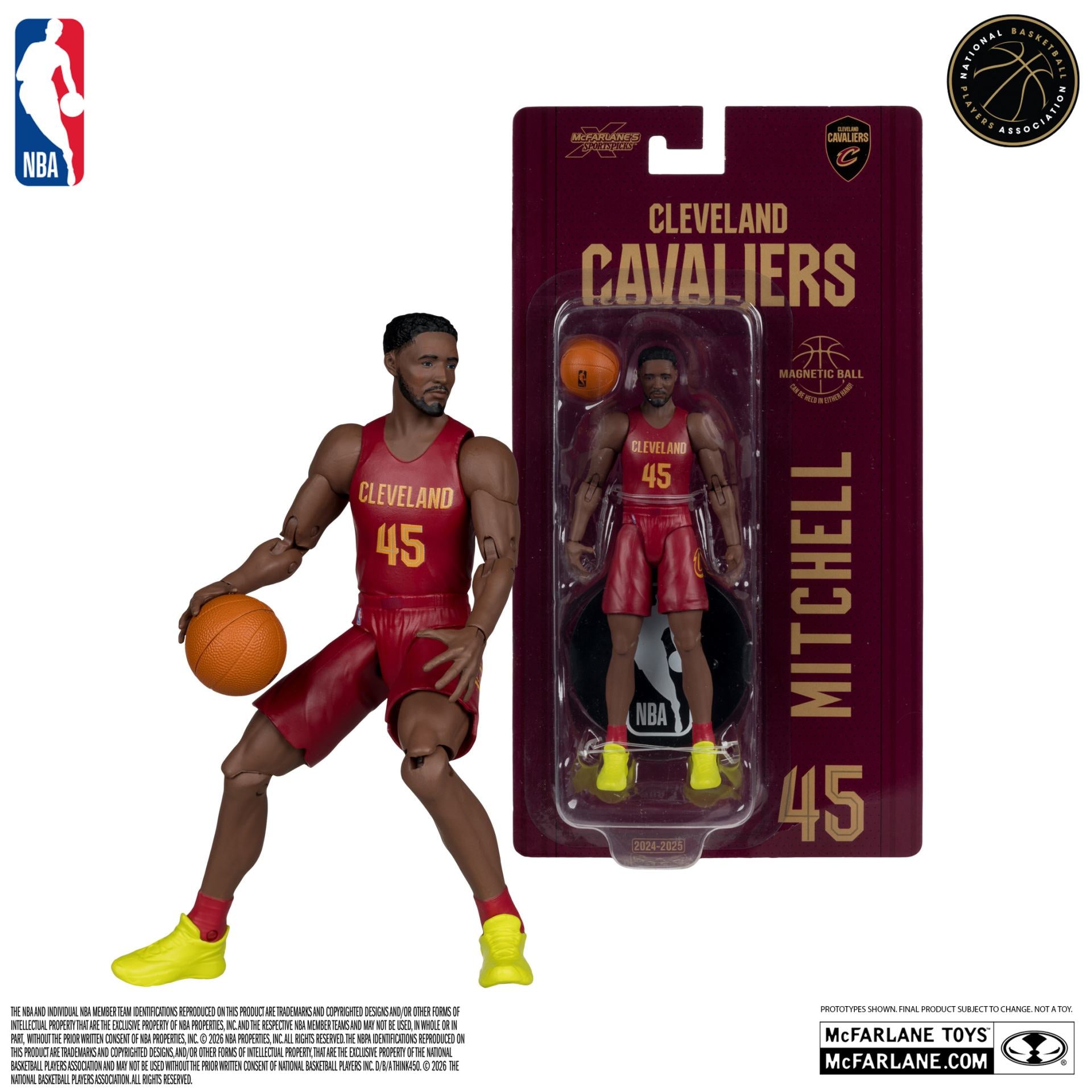 NBA 6INCH ARTICULATED FIGURES WV1  DONOVAN MITCHELL (CLEVELAND CAVALIERS)