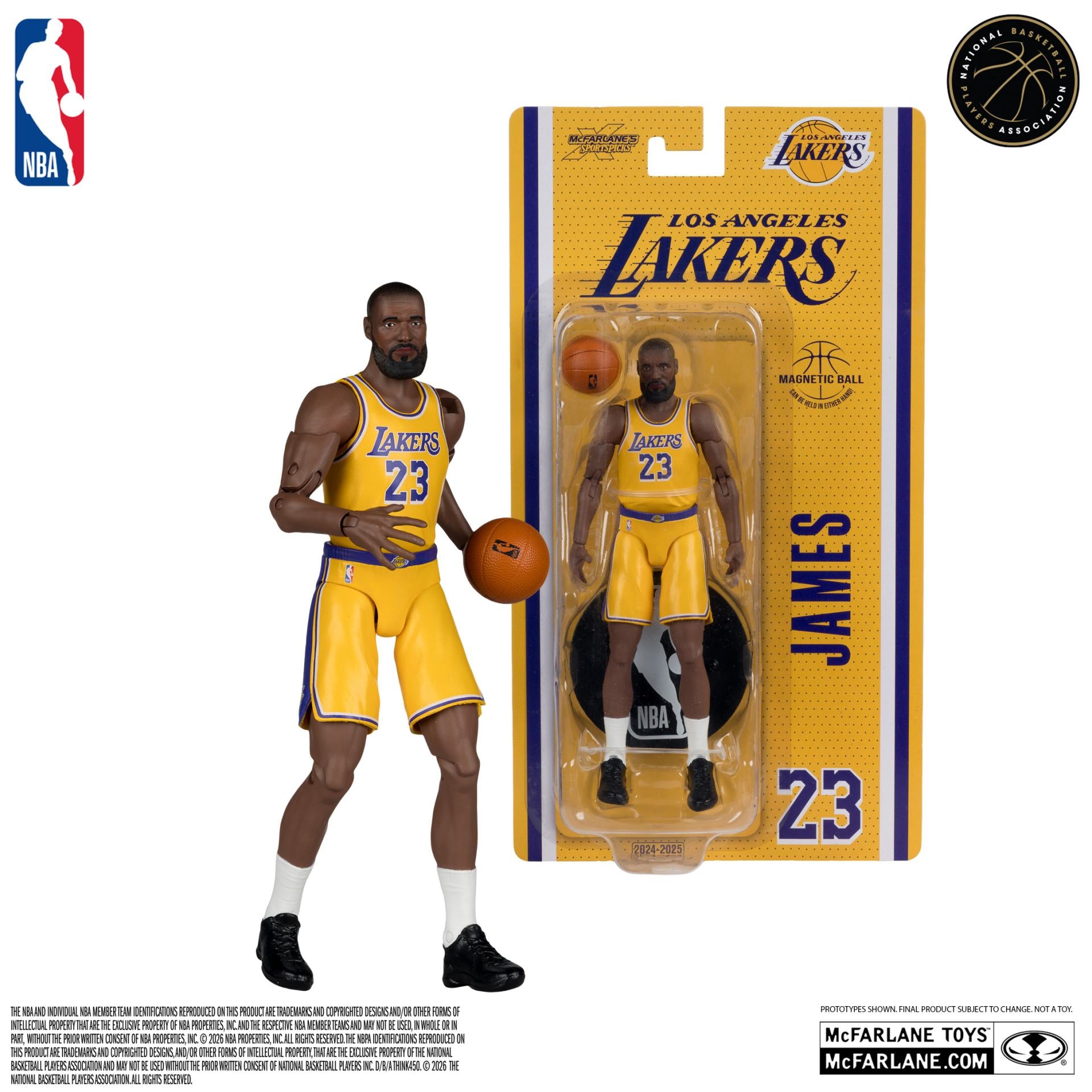 NBA 6INCH ARTICULATED FIGURES WV1  LEBRON JAMES (LOS ANGELES LAKERS)
