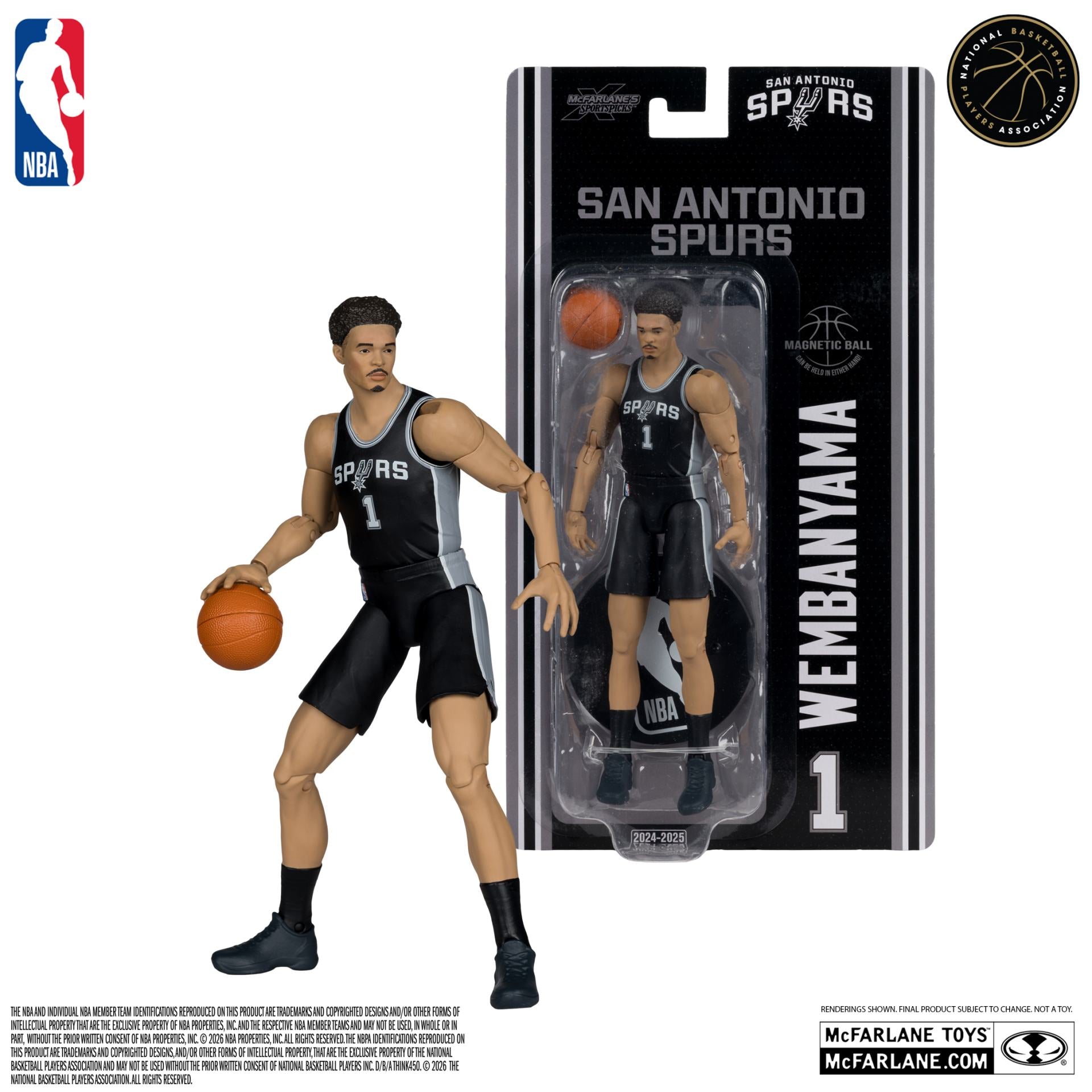 NBA 6INCH ARTICULATED FIGURES WV1 VICTOR WEMBANYANA (SAN ANTONIO SPURS)