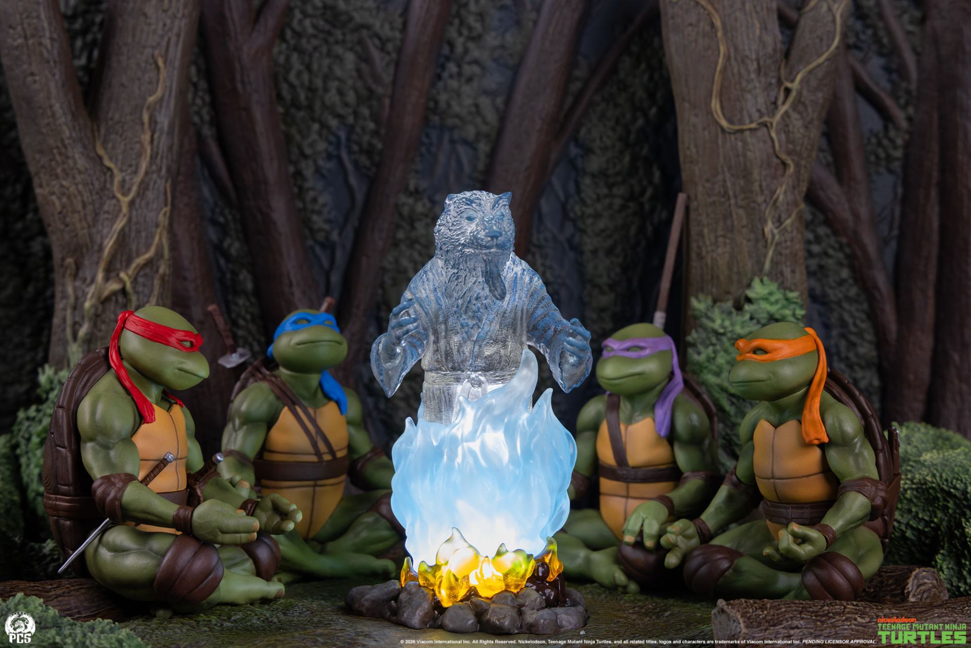 TEENAGE MUTANT NINJA TURTLES MOVIE MOMENTS SPLINTER'S SPIRIT MINI SCALE DIORAMA