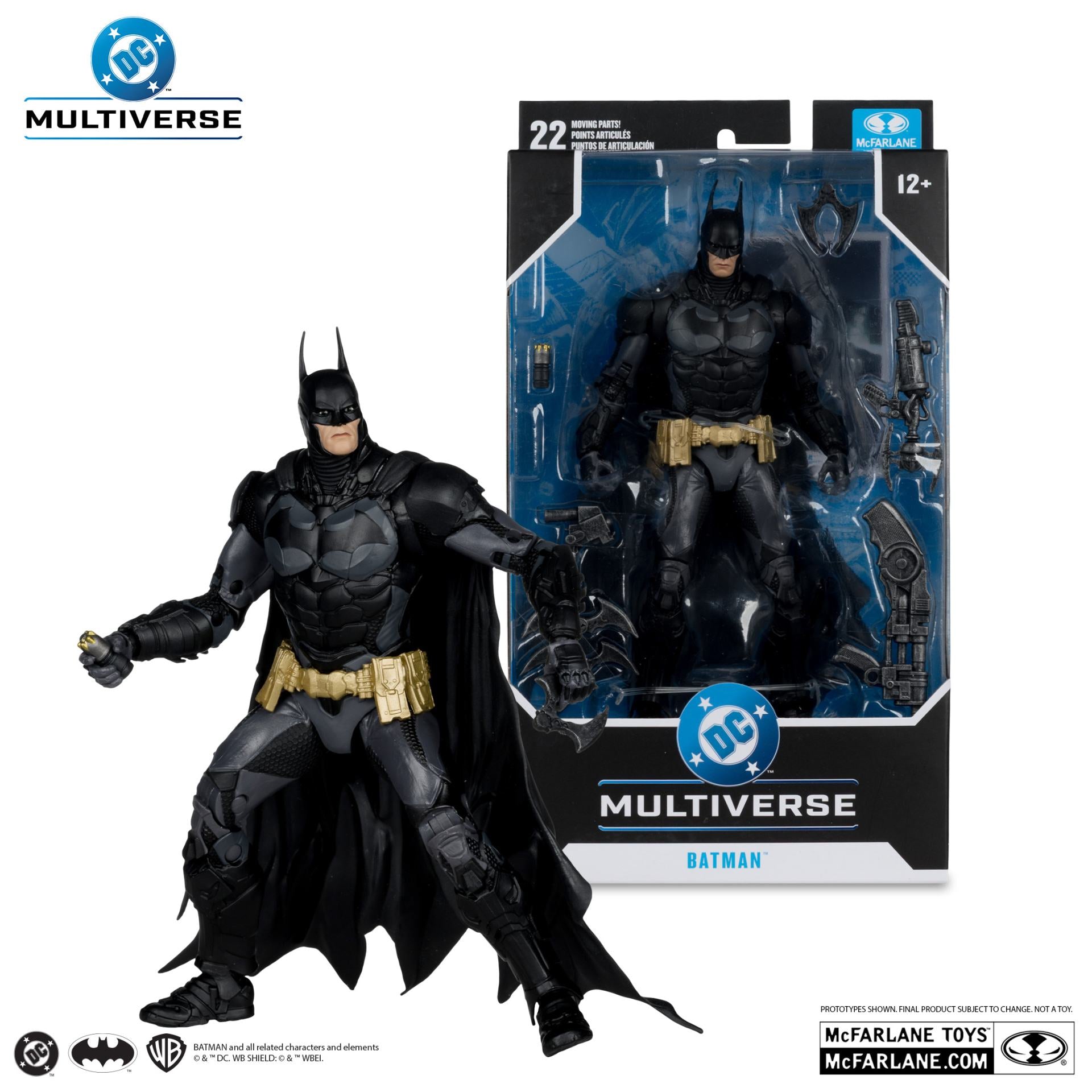 DC MULTIVERSE 7INCH BATMAN ARKHAM KNIGHT ACTION FIGURE