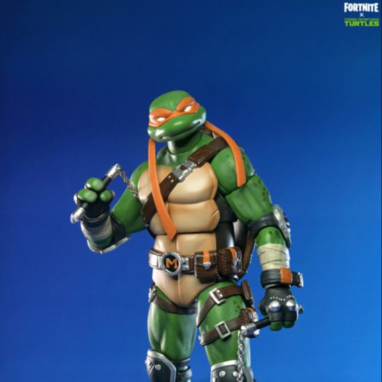 TEENAGE MUTANT NINJA TURTLES FORTNITE MICHELANGELO ACTION FIGURE