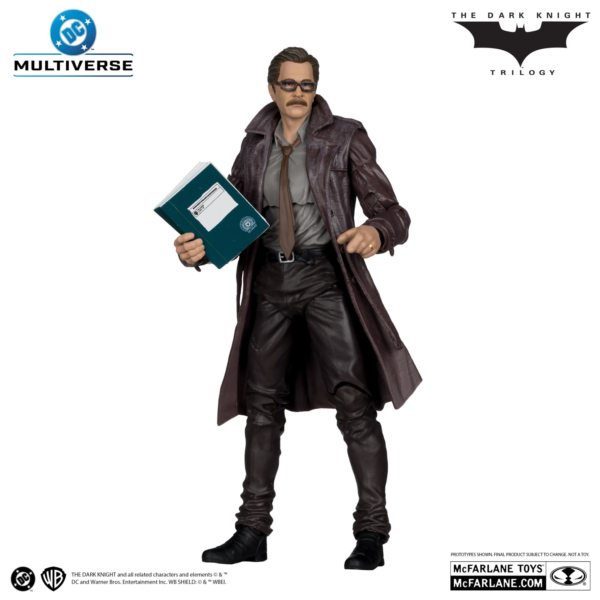 DC THEATRICAL DLX 7INCH WV5 COMMISSIONER GORDON DARK KNIGHT ACTION FIGURE