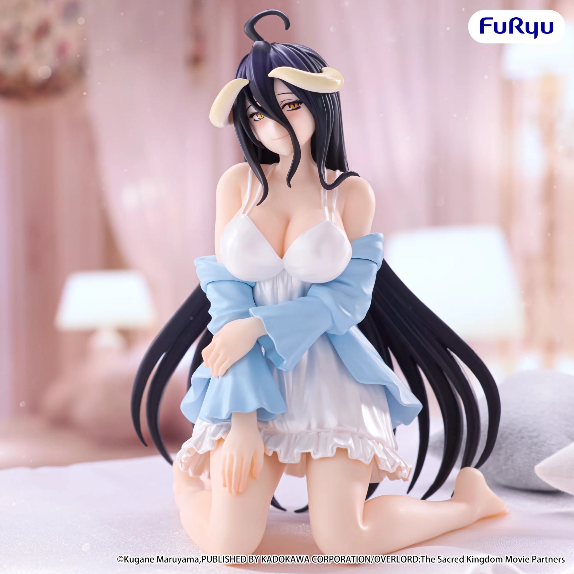 OVERLORD ALBEDO LOUNGEWEAR PEARL WHITE NOODLE STOPPER FIGURE