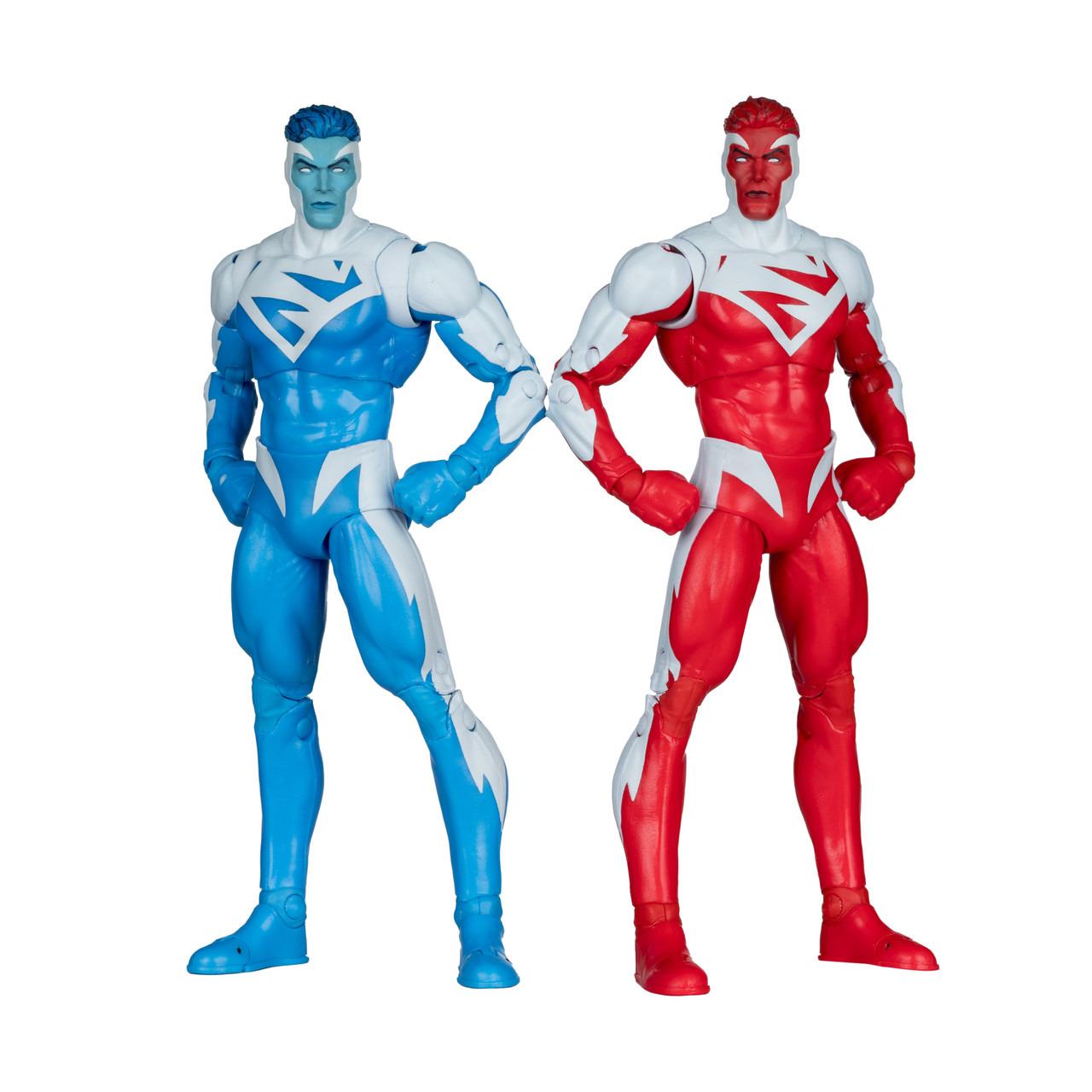 DC MCFARLANE COLLECTOR ED SUPERMAN RED VS SUPERMAN BLUE 2PK ACTION FIGURE