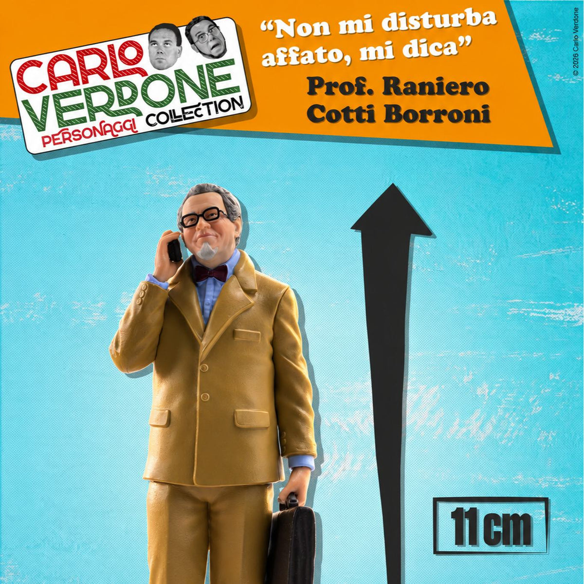 CARLO VERDONE RANIERO COTTI BORRONI NON MI DISTURBA AFFATTO MI DICA CINE-MINI PVC