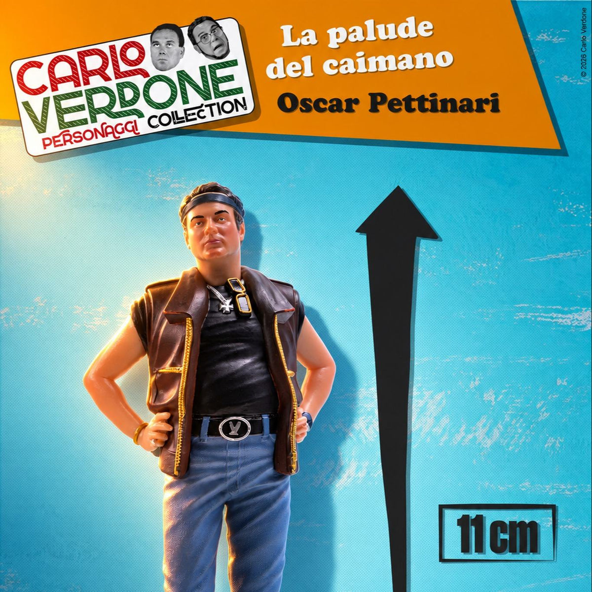 CARLO VERDONE OSCAR PETTINARI LA PALUDE DEL CAIMANO CINE-MINI PVC